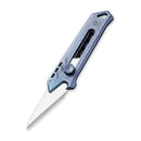 CIVIVI Mandate Utility Knife Titanium Handle (2.12" 1PC Damascus Blade) C2007B, With 2PCS 9Cr18MoV Blades - CIVIVI
