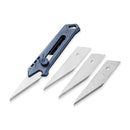 CIVIVI Mandate Utility Knife Titanium Handle (2.12" 1PC Damascus Blade) C2007B, With 2PCS 9Cr18MoV Blades - CIVIVI