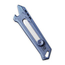 CIVIVI Mandate Utility Knife Titanium Handle (2.12" 1PC Damascus Blade) C2007B, With 2PCS 9Cr18MoV Blades - CIVIVI