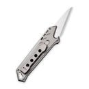 CIVIVI Mandate Utility Knife Titanium Handle (2.12" 1PC Damascus Blade) C2007C, With 2PCS 9Cr18MoV Blades - CIVIVI
