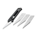 CIVIVI Mandate Utility Knife Titanium Handle (2.12" 1PC Damascus Blade) C2007D, With 2PCS 9Cr18MoV Blades - CIVIVI