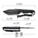 CIVIVI Maxwell Fixed Blade Knife G10 Handle (4.74" D2 Blade) C21040 - 1 - CIVIVI