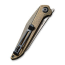 CIVIVI McKenna Front Flipper Knife Brass Handle (2.92" 154CM Blade) C905D - CIVIVI