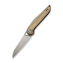 CIVIVI McKenna Front Flipper Knife Brass Handle (2.92" 154CM Blade) C905D - CIVIVI