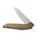 CIVIVI McKenna Front Flipper Knife Brass Handle (2.92" 154CM Blade) C905D - CIVIVI