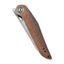 CIVIVI McKenna Front Flipper Knife Copper Handle (2.92" Damascus Blade) C905DS - 2 - CIVIVI