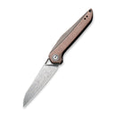 CIVIVI McKenna Front Flipper Knife Copper Handle (2.92" Damascus Blade) C905DS - 2 - CIVIVI