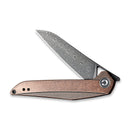 CIVIVI McKenna Front Flipper Knife Copper Handle (2.92" Damascus Blade) C905DS - 3 - CIVIVI