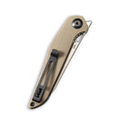 CIVIVI McKenna Front Flipper Knife G10 Handle (2.92" D2 Blade) C905A - CIVIVI