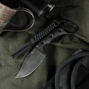 CIVIVI Midwatch Fixed Blade Knife Carbon Fiber Handle (3.39" Damascus Blade) C20059B - DS1 - CIVIVI