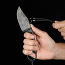 CIVIVI Midwatch Fixed Blade Knife Carbon Fiber Handle (3.39" Damascus Blade) C20059B - DS1 - CIVIVI