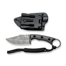 CIVIVI Midwatch Fixed Blade Knife Carbon Fiber Handle (3.39" Damascus Blade) C20059B - DS1 - CIVIVI