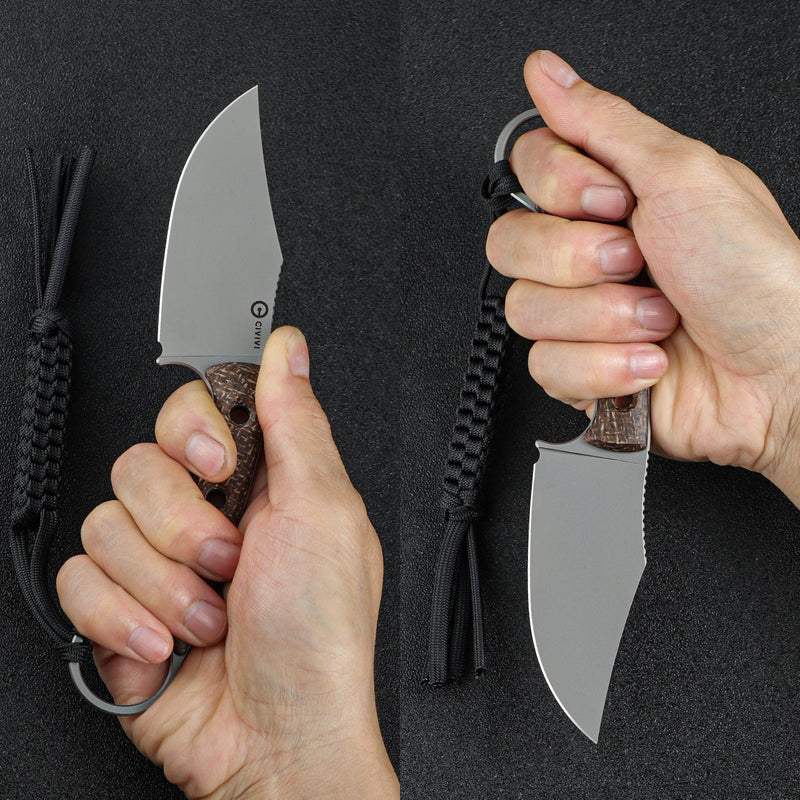CIVIVI Midwatch Fixed Blade Knife - Micarta Handle N690 Blade