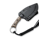 CIVIVI Midwatch Fixed Blade Knife Micarta Handle (3.39" N690 Blade) C20059B - 2 - CIVIVI