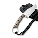 CIVIVI Midwatch Fixed Blade Knife Micarta Handle (3.39" N690 Blade) C20059B - 2 - CIVIVI