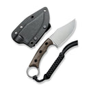 CIVIVI Midwatch Fixed Blade Knife Micarta Handle (3.39" N690 Blade) C20059B - 2 - CIVIVI