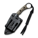 CIVIVI Midwatch Fixed Blade Knife Micarta Handle (3.39" N690 Blade) C20059B - 3 - CIVIVI