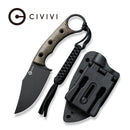 CIVIVI Midwatch Fixed Blade Knife Micarta Handle (3.39" N690 Blade) C20059B - 3 - CIVIVI