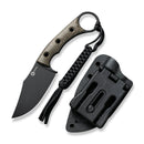 CIVIVI Midwatch Fixed Blade Knife Micarta Handle (3.39" N690 Blade) C20059B - 3 - CIVIVI