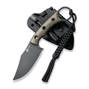 CIVIVI Midwatch Fixed Blade Knife Micarta Handle (3.39" N690 Blade) C20059B - 3 - CIVIVI