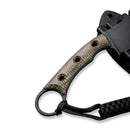 CIVIVI Midwatch Fixed Blade Knife Micarta Handle (3.39" N690 Blade) C20059B - 3 - CIVIVI
