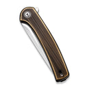 CIVIVI Mini Asticus Flipper Knife Brass Handle (3.25" 10Cr15CoMoV Blade) C19026B - 2 - CIVIVI