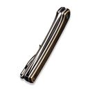 CIVIVI Mini Asticus Flipper Knife Brass Handle (3.25" 10Cr15CoMoV Blade) C19026B - 2 - CIVIVI