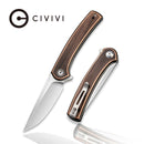 CIVIVI Mini Asticus Flipper Knife Copper Handle (3.25" 10Cr15CoMoV Blade) C19026B - 1 - CIVIVI