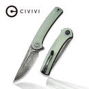 CIVIVI Mini Asticus Flipper Knife G10 Handle (3.25" Damascus Blade) C19026B - DS1 - CIVIVI