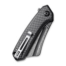 CIVIVI Mini Bullmastiff Flipper Knife Carbon Fiber & G10 Handle (2.97" Damascus Blade) C2004DS - 1 - CIVIVI