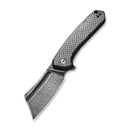 CIVIVI Mini Bullmastiff Flipper Knife Carbon Fiber & G10 Handle (2.97" Damascus Blade) C2004DS - 1 - CIVIVI