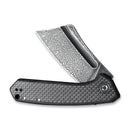CIVIVI Mini Bullmastiff Flipper Knife Carbon Fiber & G10 Handle (2.97" Damascus Blade) C2004DS - 1 - CIVIVI