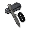 CIVIVI Mini Elementum Fixed Blade Knife Micarta Handle (2.24" Damascus Blade) C23010 - DS1 - CIVIVI