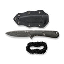 CIVIVI Mini Elementum Fixed Blade Knife Micarta Handle (2.24" Damascus Blade) C23010 - DS1 - CIVIVI