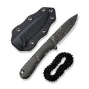 CIVIVI Mini Elementum Fixed Blade Knife Micarta Handle (2.24" Damascus Blade) C23010 - DS1 - CIVIVI