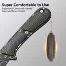 CIVIVI Mini Elementum Fixed Blade Knife Micarta Handle (2.24" Damascus Blade) C23010 - DS1 - CIVIVI