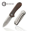 CIVIVI Mini Elementum Flipper Knife Copper Handle (1.83" 14C28N Blade) C18062Q - 2 - CIVIVI