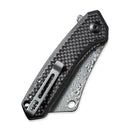 CIVIVI Mini Mastodon Flipper Knife Carbon Fiber & G10 Handle (2.97" Damascus Blade) C2011DS - 1 - CIVIVI
