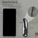 CIVIVI Mini Praxis Flipper Knife G10 Handle (2.98" D2 Blade) C18026C - 2 - CIVIVI