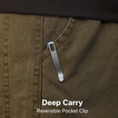 CIVIVI Mini Shakan Flipper & Thumb Stud & Button Lock Knife Ripple Patterned Blue Aluminum Handle (2.48" Damascus Blade) C20052F - DS1