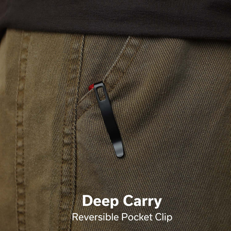 CIVIVI Mini Shakan Flipper & Thumb Stud & Button Lock Knife Ripple Patterned Red Aluminum Handle (2.48" Black Stonewashed Nitro - V Blade) C20052F - 2