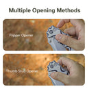 CIVIVI Natterjack Flipper & Thumb Stud & Button Lock Knife G10 Handle (3.19" 14C28N Blade) C24028 - 3