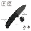 CIVIVI Natterjack Thumb Stud & Button Lock Knife G10 Handle (3.19" Damascus Blade) C24028 - DS1 - CIVIVI