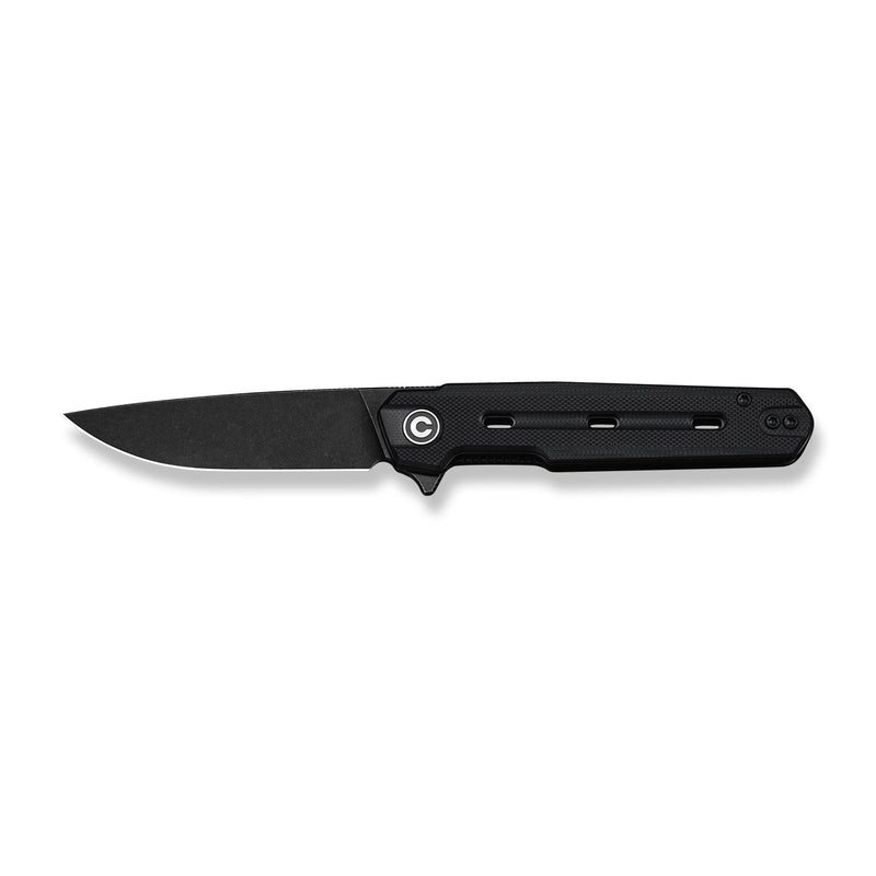 CIVIVI Navo Flipper Knife Black G10 Handle (3.25" Black Stonewashed Nitro - V Blade) C25015A - 1