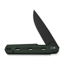 CIVIVI Navo Flipper Knife Green Canvas Micarta Handle (3.25" Black Stonewashed Nitro - V Blade) C25015A - 2