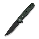 CIVIVI Navo Flipper Knife Green Canvas Micarta Handle (3.25" Black Stonewashed Nitro - V Blade) C25015A - 2