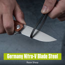 CIVIVI Navo Flipper Knife Guibourtia Wood Handle (3.25" Satin Finished Nitro - V Blade) C25015B - 1