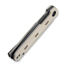 CIVIVI Navo Flipper Knife Ivory G10 Handle (3.25" Damascus Blade) C25015A - DS1