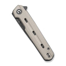 CIVIVI Navo Flipper Knife Ivory G10 Handle (3.25" Damascus Blade) C25015A - DS1