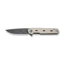 CIVIVI Navo Flipper Knife Ivory G10 Handle (3.25" Damascus Blade) C25015A - DS1